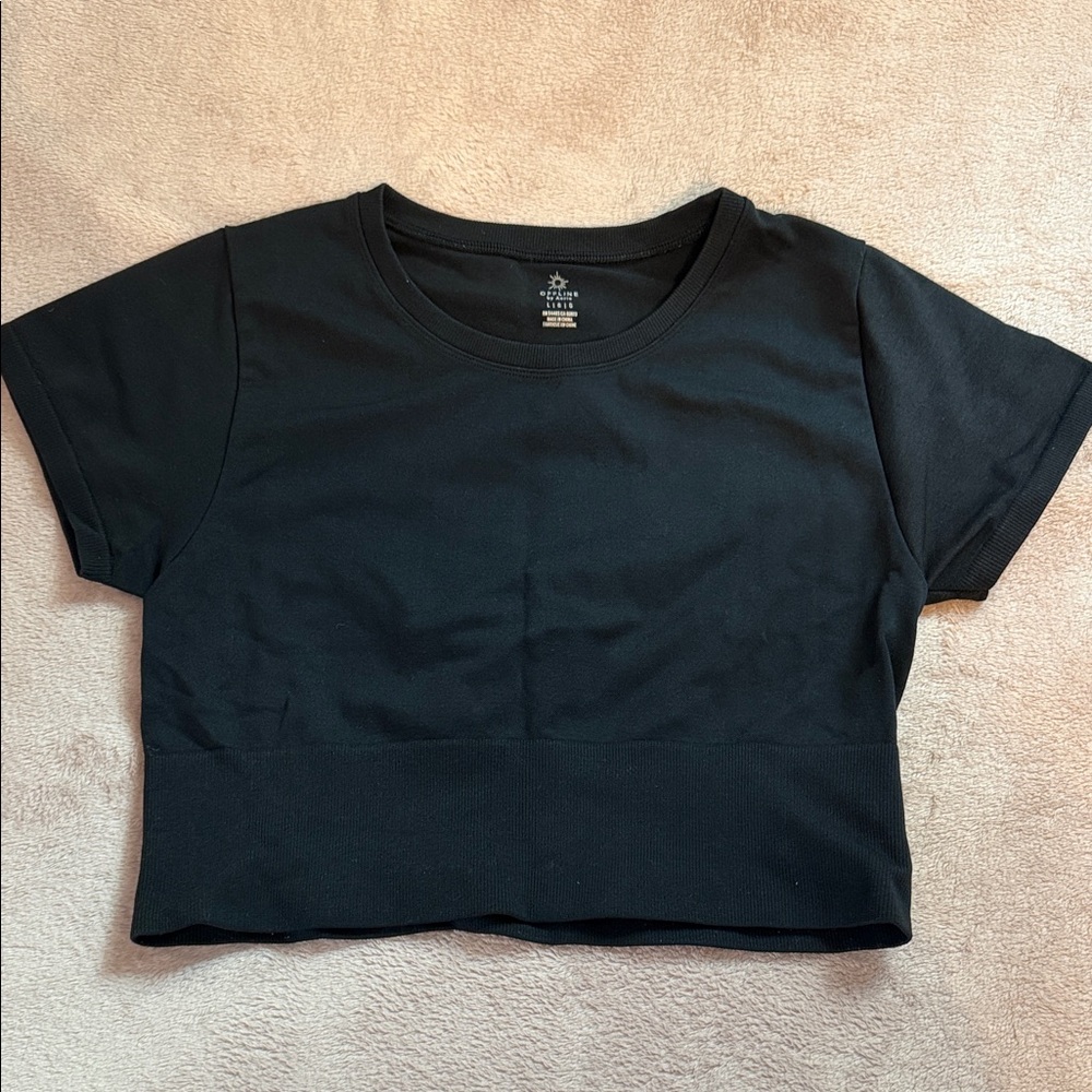 Aerie Black Crop Top